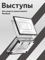 Бампер MosSeller c подставкой для Apple MacBook Neo 13 (2026), Черный