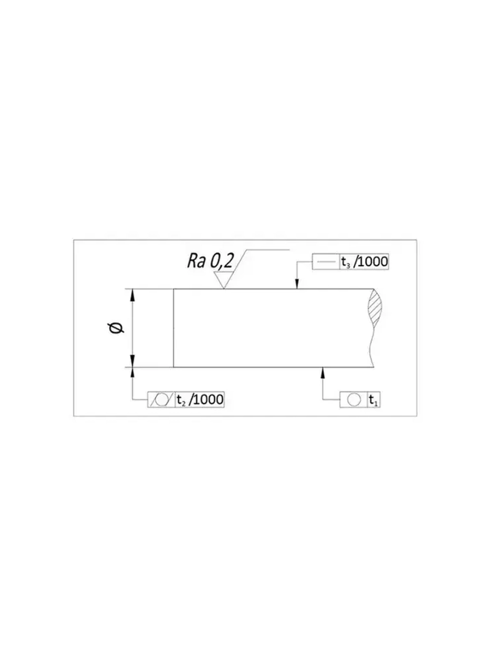 Вал прецизионный W35 L150 см TECHNIX