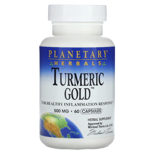 Planetary Herbals, Turmeric Gold™, 500 мг, 60 капсул