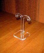 Подставка под серьги №2 прозрачная 60 мм