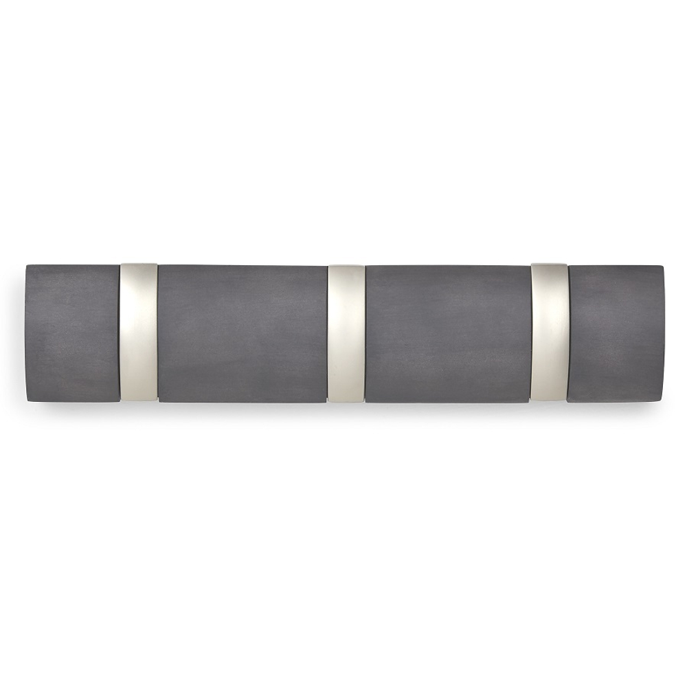 Настенная вешалка Flip 3 крючка дерево/никель