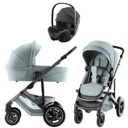 Коляска 3 в 1 Britax Roemer Smile 5Z Style и автокресло Baby-Safe Pro Midnight Grey Harbor Blue