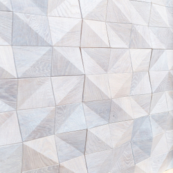 Деревянная мозаика для стен Wood Mosaic Аравия белая