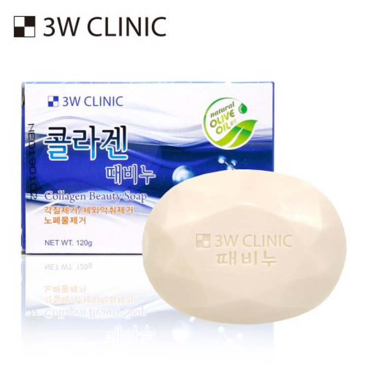 Мыло 3W Clinic Collagen beauty Soap с Морским Коллагеном 120 г