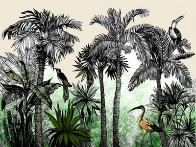 Дизайнерские обои Wall Street Zoo