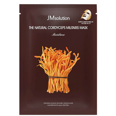 JMSolution Mask Moisture The Natural Cordyceps Militaris Facial Маска для лица увлажняющая с натуральным кордицепсом милитарисом, 30 мл