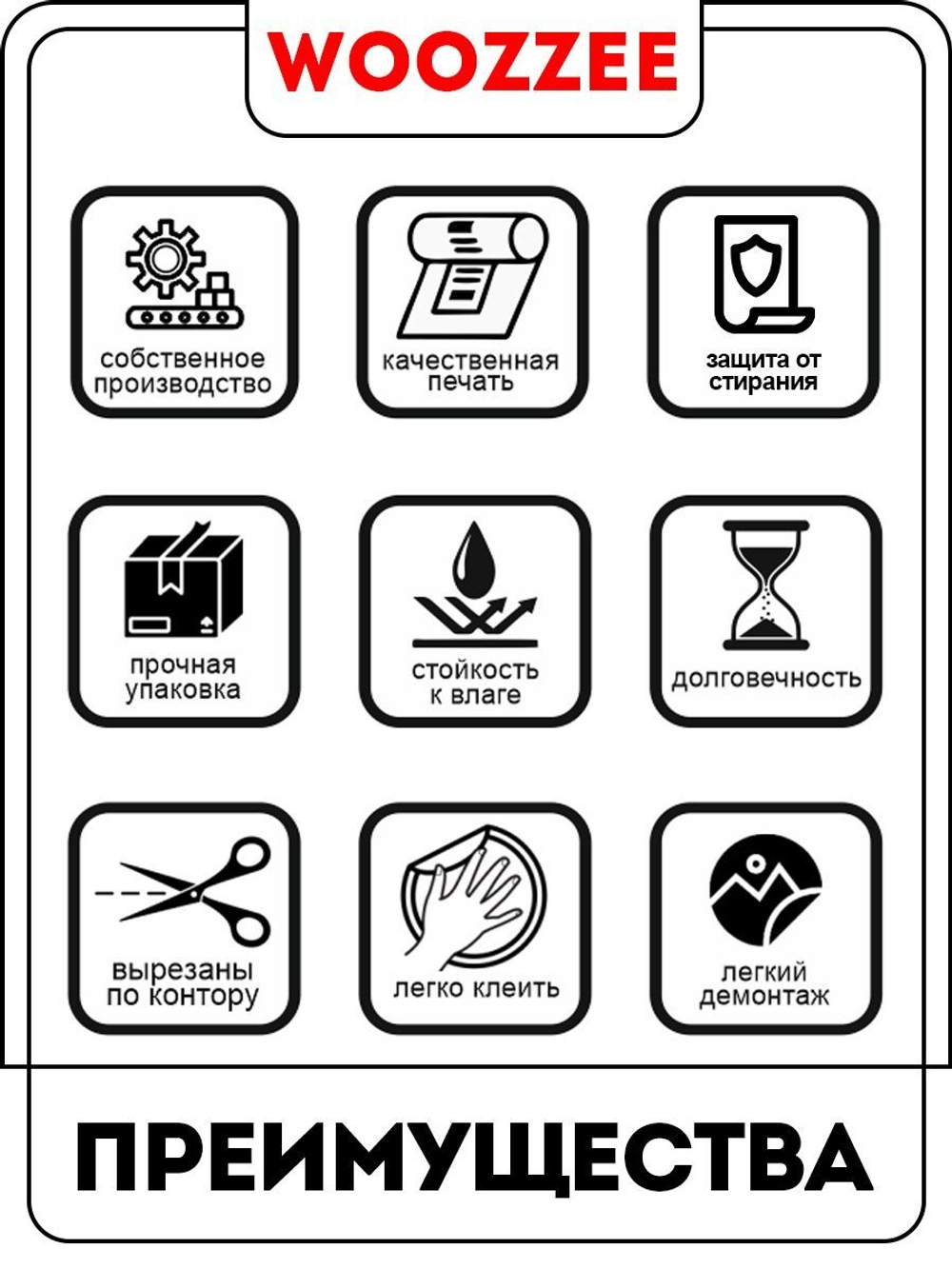 Наклейка декоративная "Клавиши пианино цветные, детские"