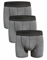 Набор из 3 темно-серых трусов-боксеров Darkzone (Размер: XL) (Цвет: темно-серый)