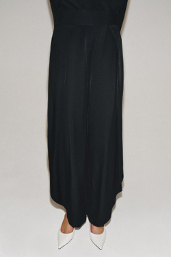 ZARA БРЮКИ С РАЗРЕЗАМИ — ZW COLLECTION, ЧЕРНЫЙ