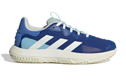 Мужские кроссовки теннисные Adidas SoleMatch Control - core blue/cloud white/flash aqua