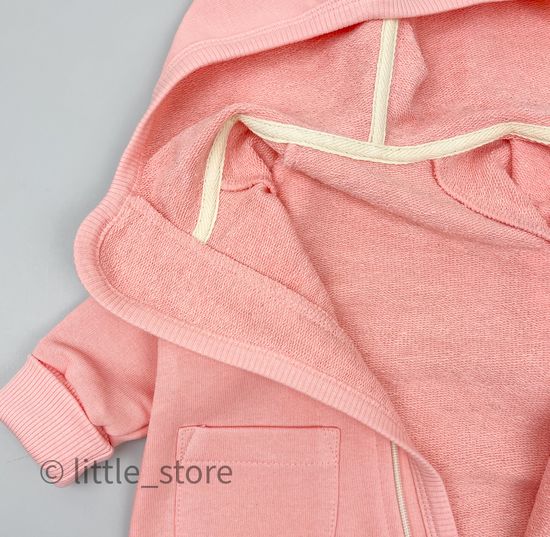 Комбинезон из футера "Simple" Персик