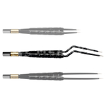 Пинцет биполярный байонетный антипригарный BOWA NON-Stick-Gold сферическая рукоятка, длина 180 мм, наконечники 0,3 мм, разъем евростандарт