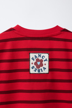 ZARA ФУТБОЛКА HEAVY WEIGHT В ПОЛОСКУ, ПОЛОСКИ