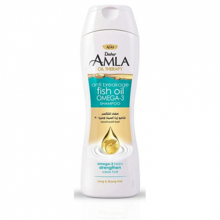 DABUR VATIKA Naturals Shampoo Nourishment  Anti Breakage Fish Oil Omega-3 Крем-шампунь против ломкости волос с рыбьим жиром 400мл