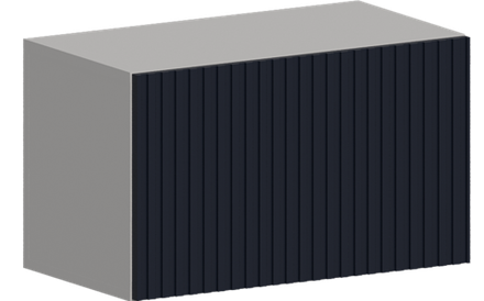 Кухня Модуль ШВГ 600 Белый / Индиго софт