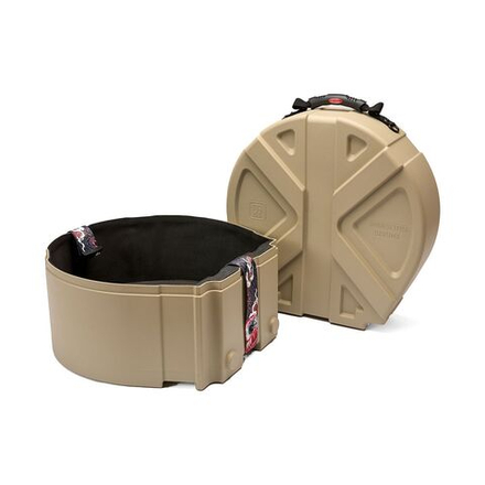 Ударопрочный кейс БЕЖЕВЫЙ с отделкой велюр - для малого барабана - DGCASE DARUMA 14TF (5in - 8,5 in)