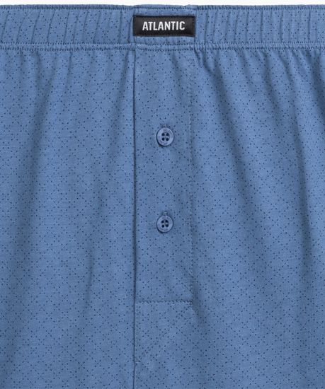 Трусы (2 шт) мужские семейные Atlantic 2MBX-073, хлопок, темно-синий + голубой