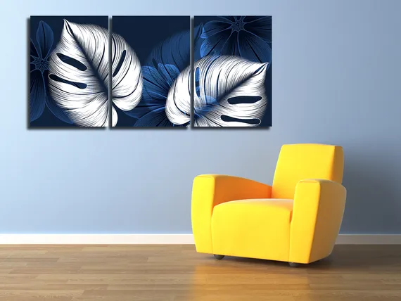 Модульная картина "Иллюзия пера"