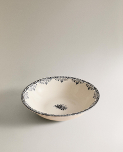 Zara Home миска из фаянса, цвет синий, 18.5 см · 8267/211