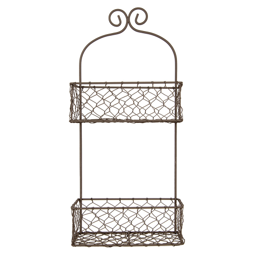 Корзинка декоративная 2-х ярусная "Домбург" 20x12x45см