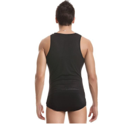 Мужское боди черное RUFSKIN Slim Stretch Bodysuit Black RF 12