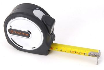 Рулетка метрическая обрезиннная ULTRA 10 м с лентой 27 мм Tactix 235357
