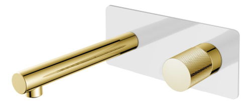 Boheme Смеситель STICK из стены WHITE TOUCH GOLD