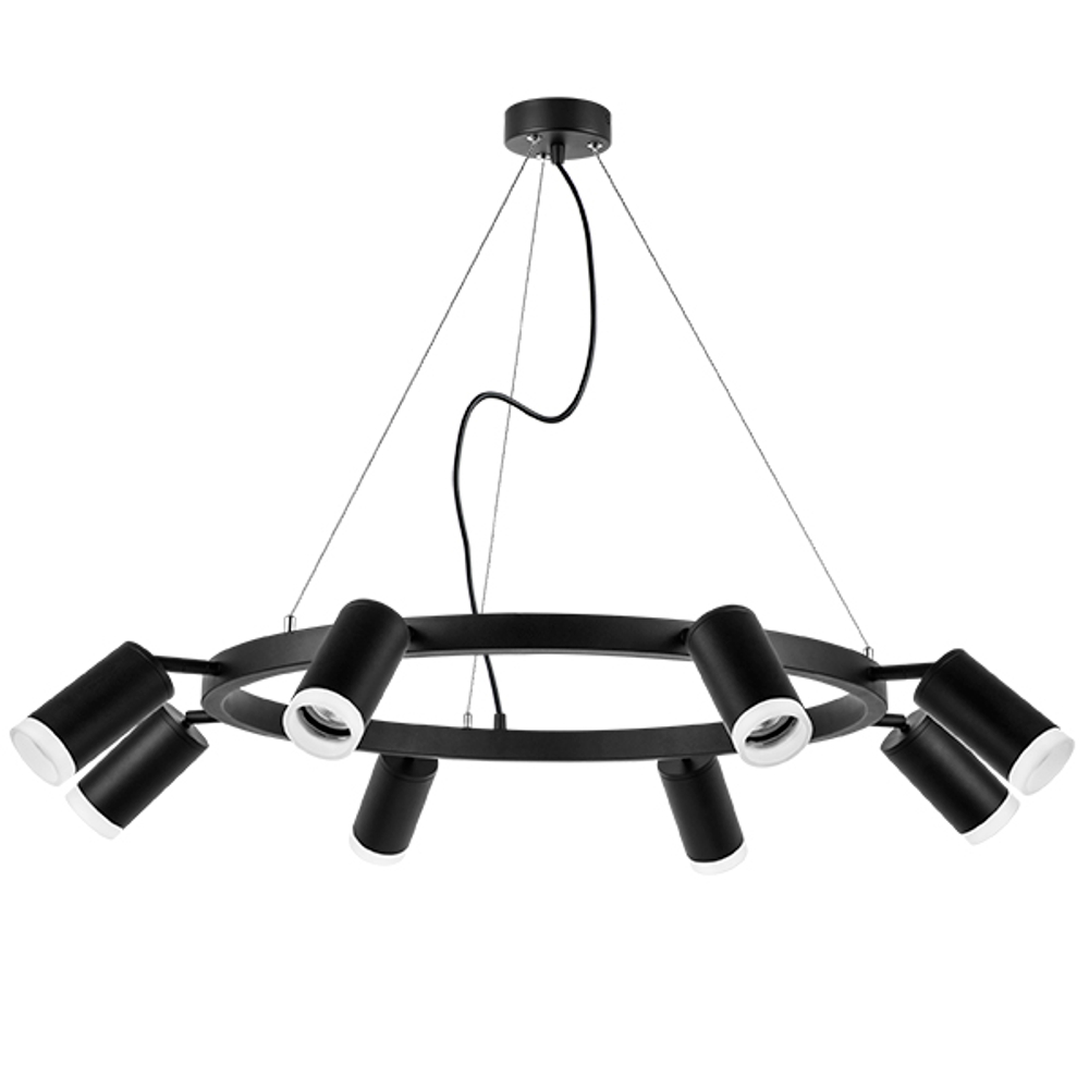 LR0183780 Люстра RULLO 8х50W GU10 ЧЕРНЫЙ (571018+214437-8+202430-8)