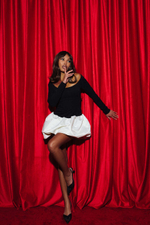 Платье Paris мини с длинным рукавом, черный