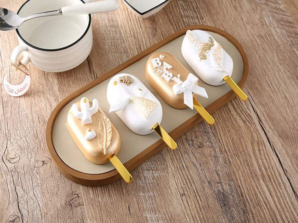 Палочки акриловые для эскимо 11 см, 50 шт (черные)