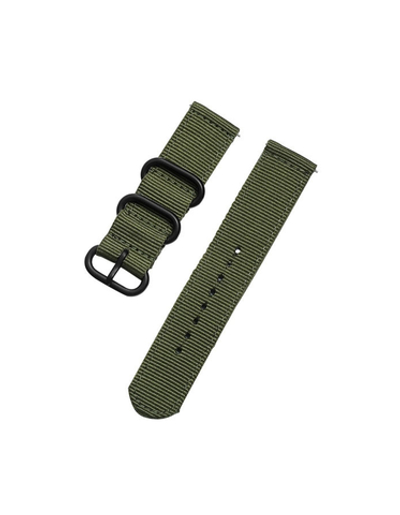 Ремешок 24 мм Nylon Light нейлоновый для Suunto 9 Baro, Suunto 7, D5, Suunto Spartan Sport (Зеленый Хаки)