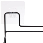 Полка металлическая универсальная «ФАРГО», цвет черный, 26*13.5*13.5см (лейбл)