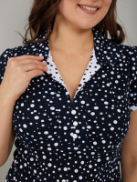 Блузка БЛ-115/синийгорох