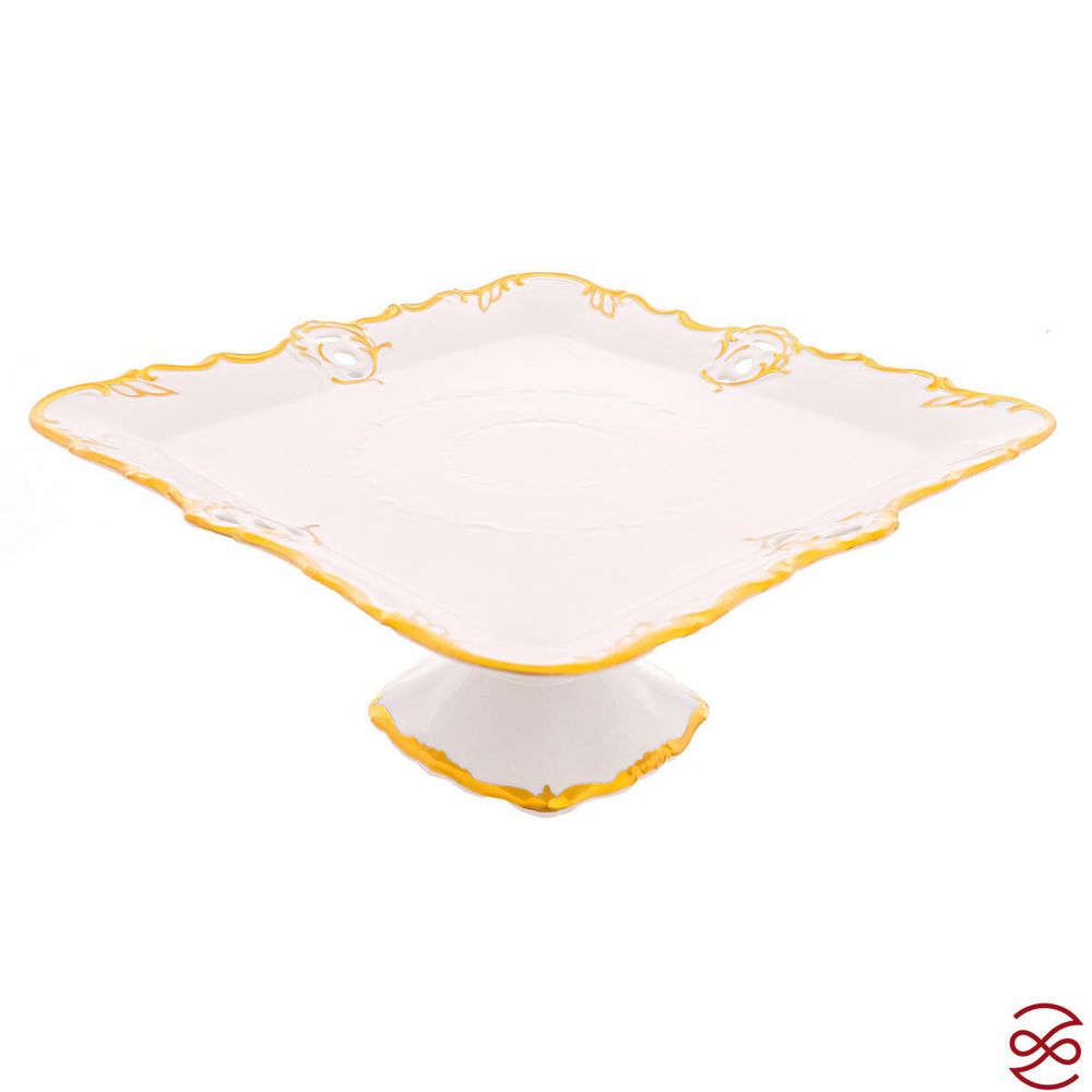 Блюдо квадратное на ножке Queen's Crown Prestige 32 см