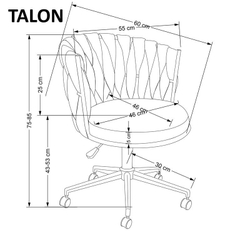 Кресло компьютерное HALMAR TALON