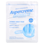 Aspercreme, Обезболивающий пластырь с 4% лидокаином, максимальная сила, без отдушек, 5 пластырей (10 см x 14 см) каждый