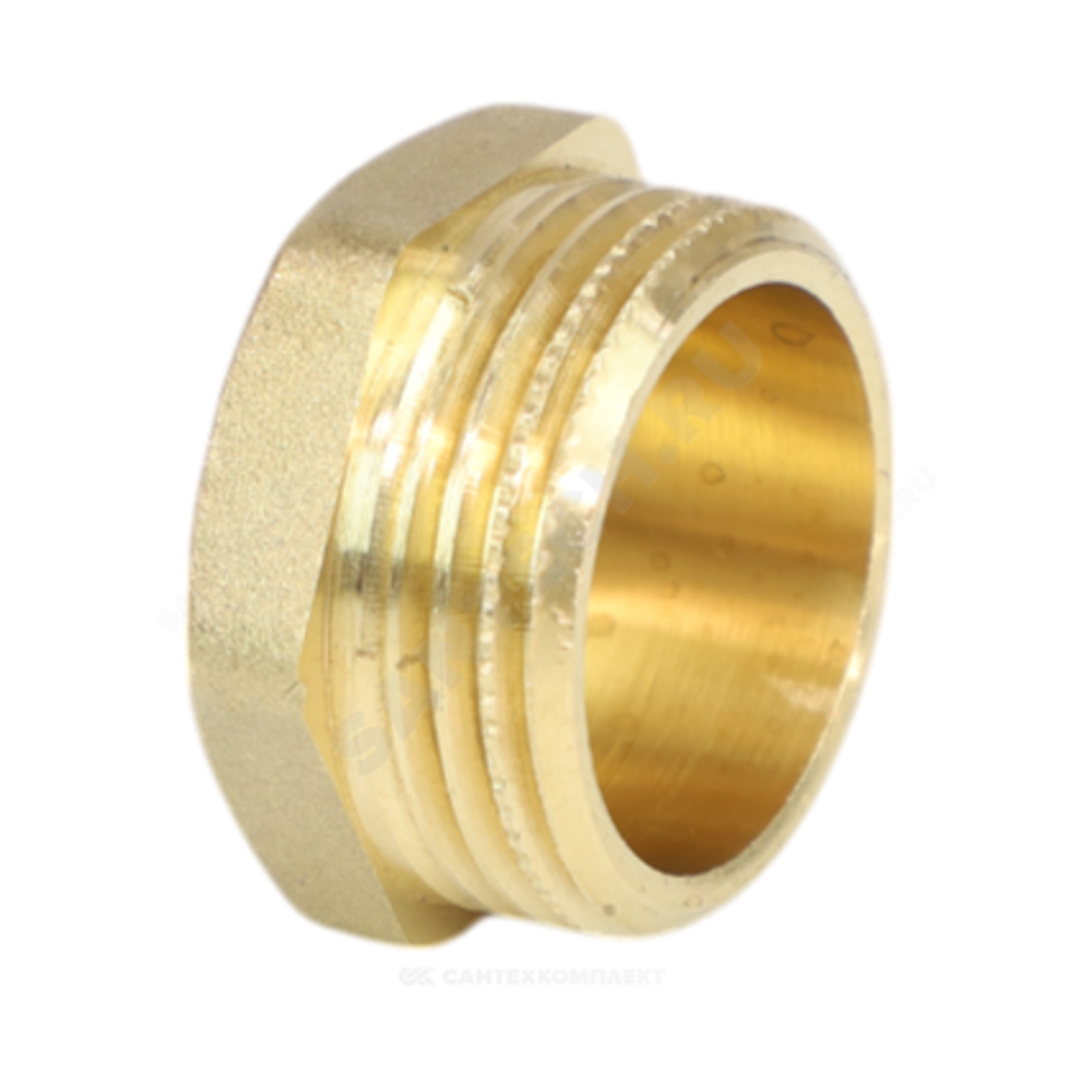 Заглушка латунь Ду 25 (1") НР LD LD.65.505.25