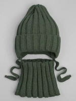 Шапка детская осенняя со снудом