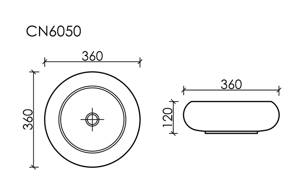 Рукомойник Ceramica Nova Element 36 см CN6050 белая