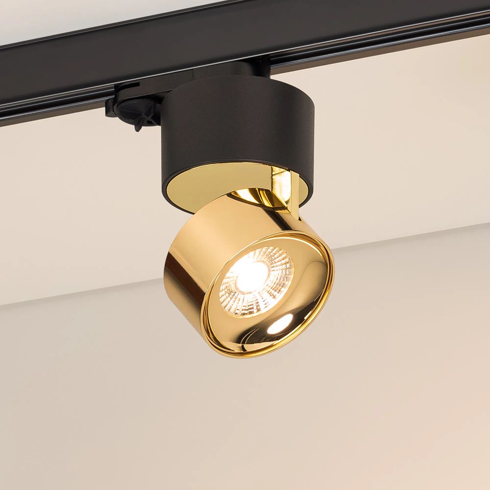 Светильник SP-PLURIO-TRACK-4TR-R77-9W Warm3000 (BK-BRS, 36 deg, 230V) (Arlight, IP20 Металл, 3 года) 038121