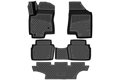 Ковер в салон формованный TPE Standard Dong Feng 580 (I) 2017-, 5 шт.  AFM3DA08668210K