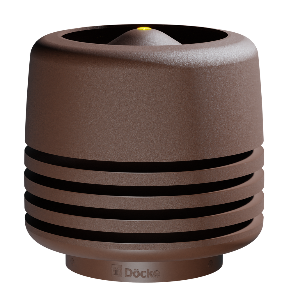 Docke PREMIUM/ Выход вентиляционный ИЗЛ-125/700/ Колпак Светло-коричневый