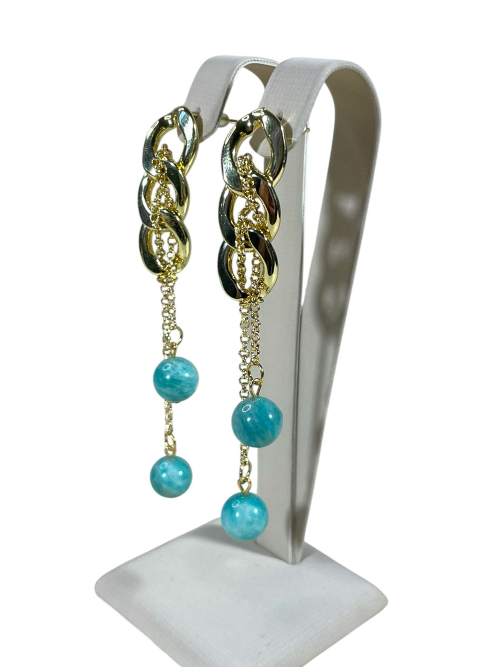 Серьги Цепь с подвесками