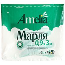 Марля Амелия медицинская в отрезах, 0.9х3 м