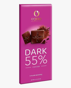 ШОКОЛАД OZERA ГОРЬКИЙ DARK 55% 90ГР