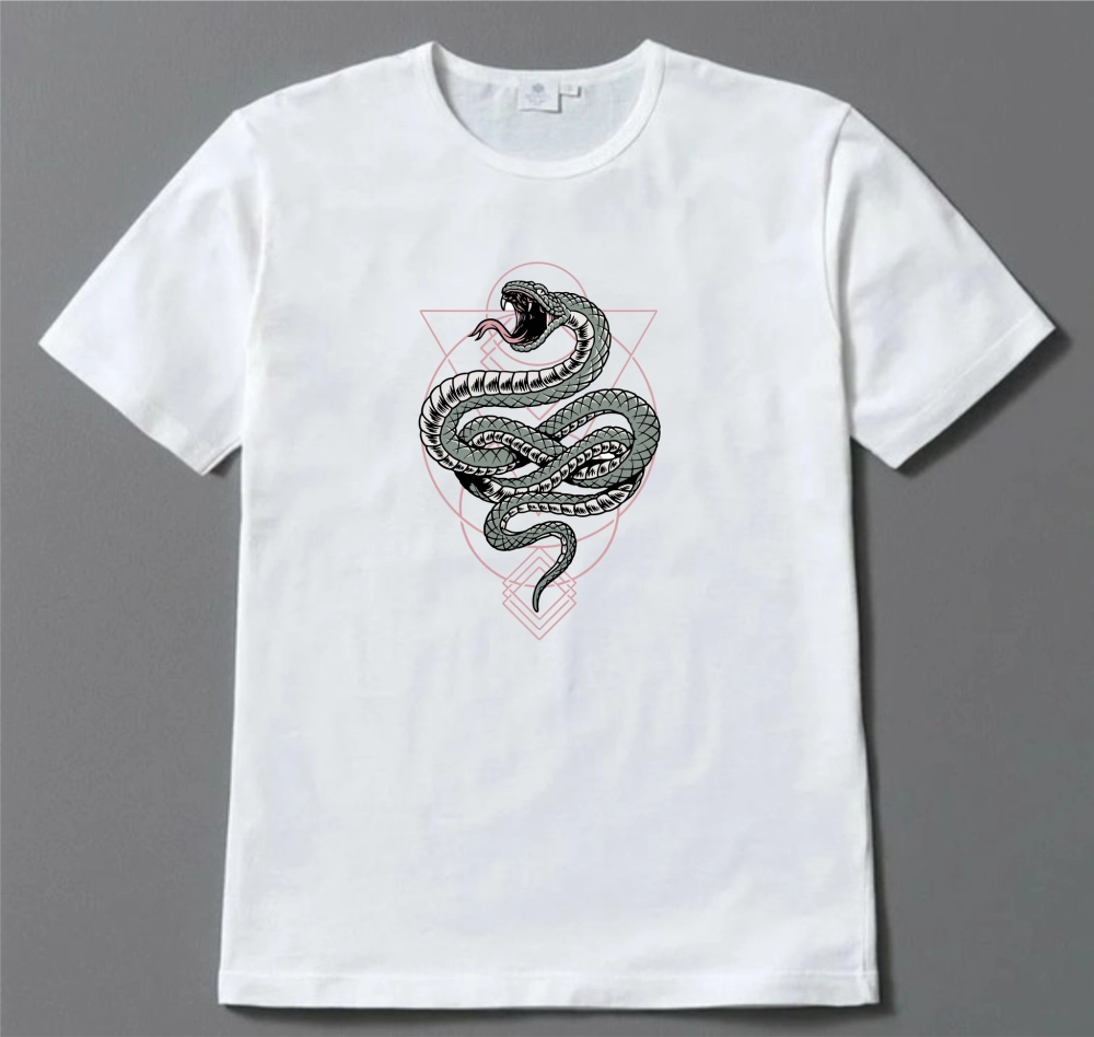 Футболка с принтом «Змей Каэль», цвет белый, р-р 46