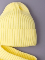 Шапка и снуд для девочки осенняя