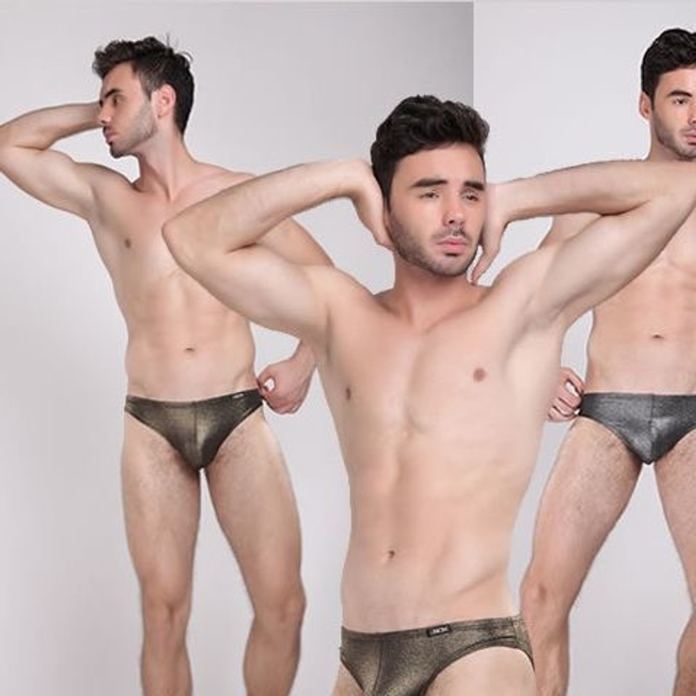 Мужские трусы брифы JJSOX Brief Gold