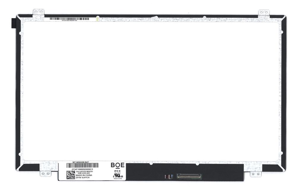 Матрица NT140WHM-N47, Диагональ 14.0, Разъем 40 pin (LVDS), тонкая, крепления сверху/снизу, 1366*768,