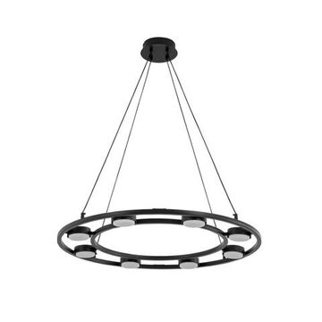 8340/8 MODERNI черный, металл Люстра подвесная LED GX53 8*7W 220V TORINA